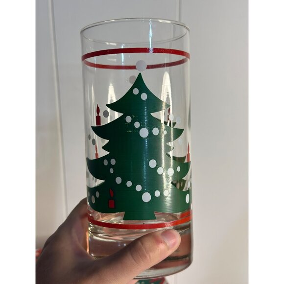 VTG Waechtersbach Christmas Tree Glasses Set of 4 - 6.5" Collins Made in Germany - Picture 6 of 7